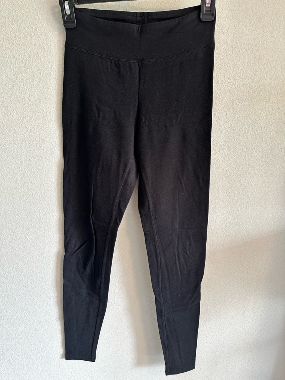 NWOT City Streets Black High-Waist Leggings XS full-length 95% cotton 5% spandex